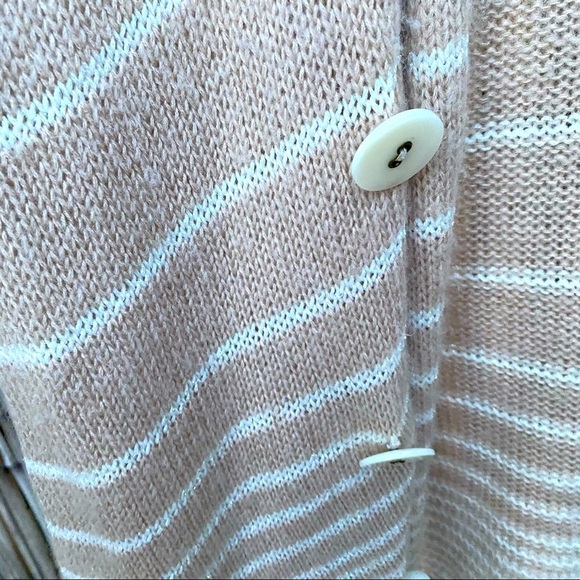 Free People oversized open front stripped cardigan - Picture 6 of 6